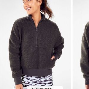 Fabletics Dream Polar Fleece Pullover in nightshade size large
